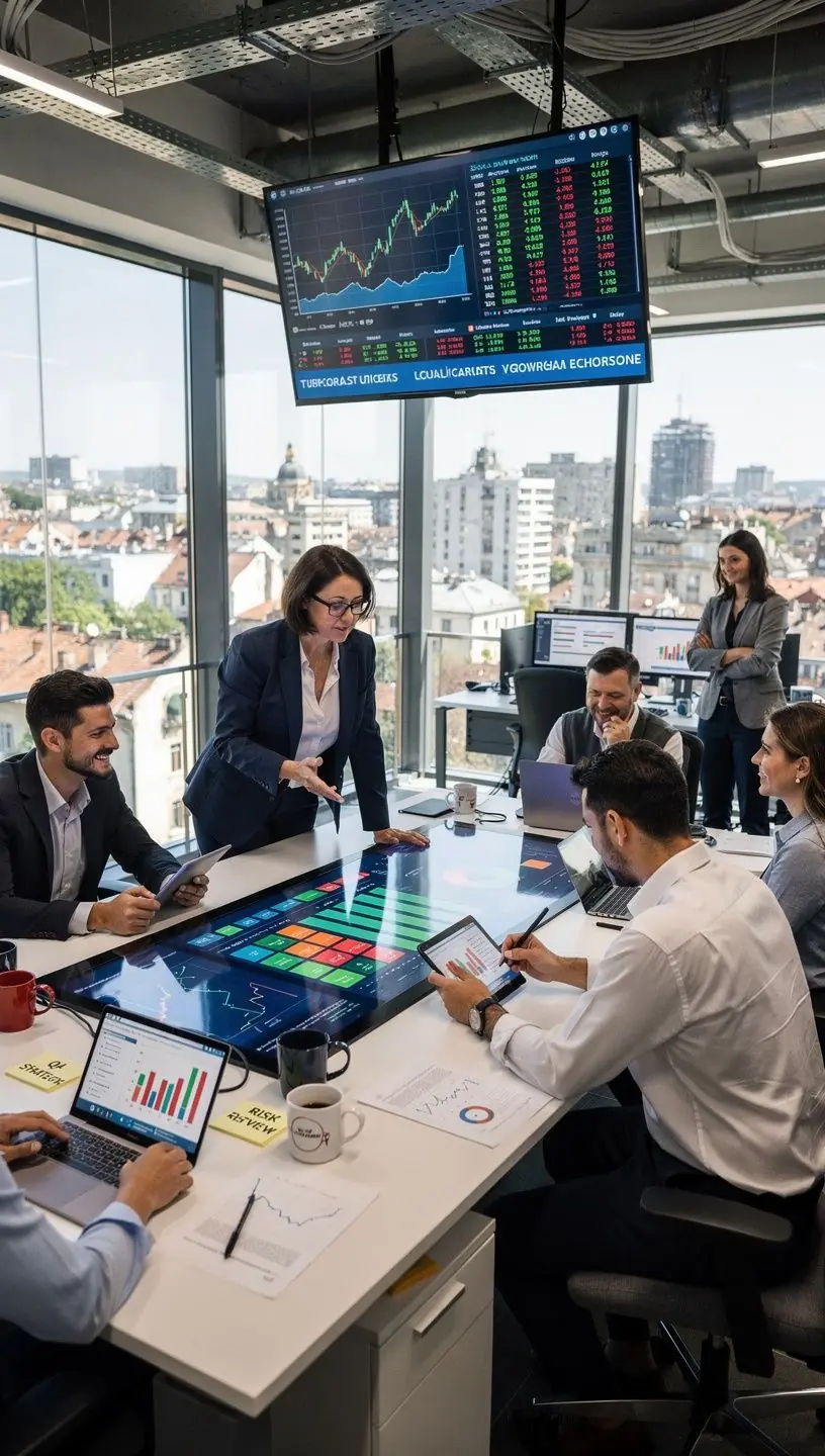 Professional team collaboration
